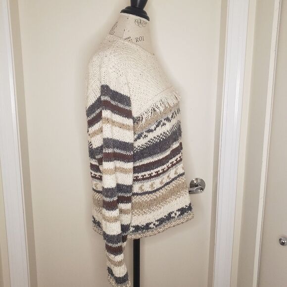 Scandinavian stripe knit sweater - Picture 3 of 6